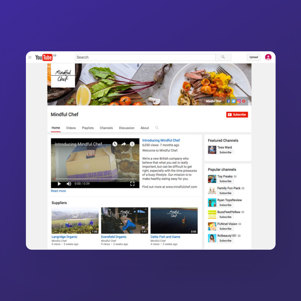 Mindful Chef Youtube
