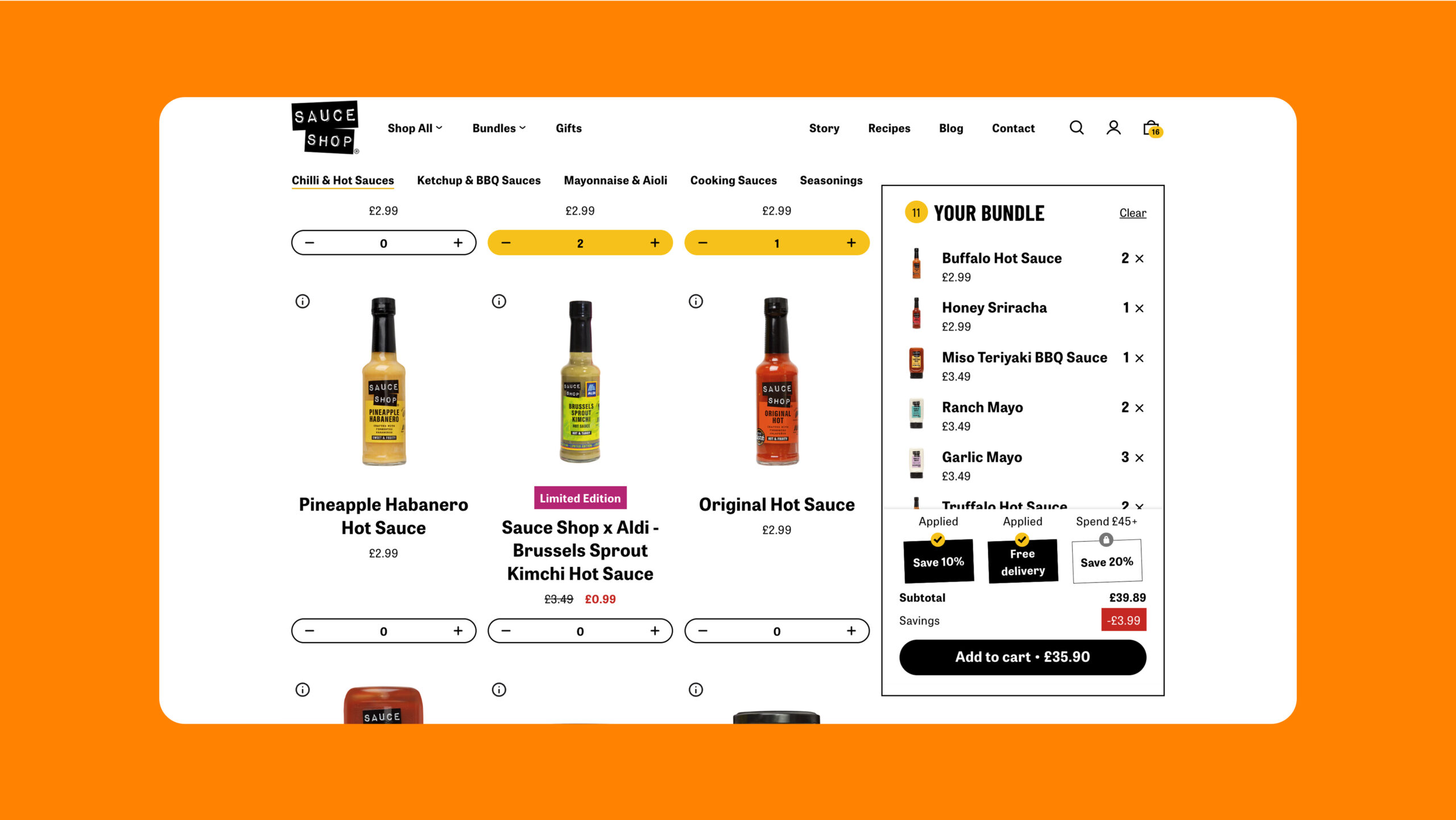 Sauce Shop Feature Image 5