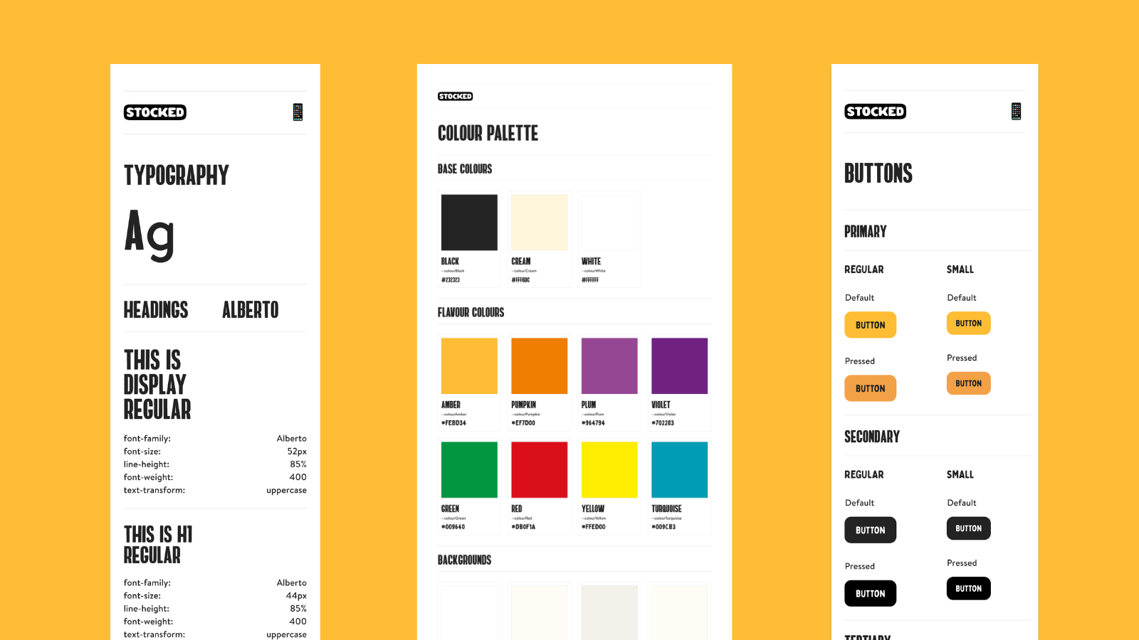 Stocked design system