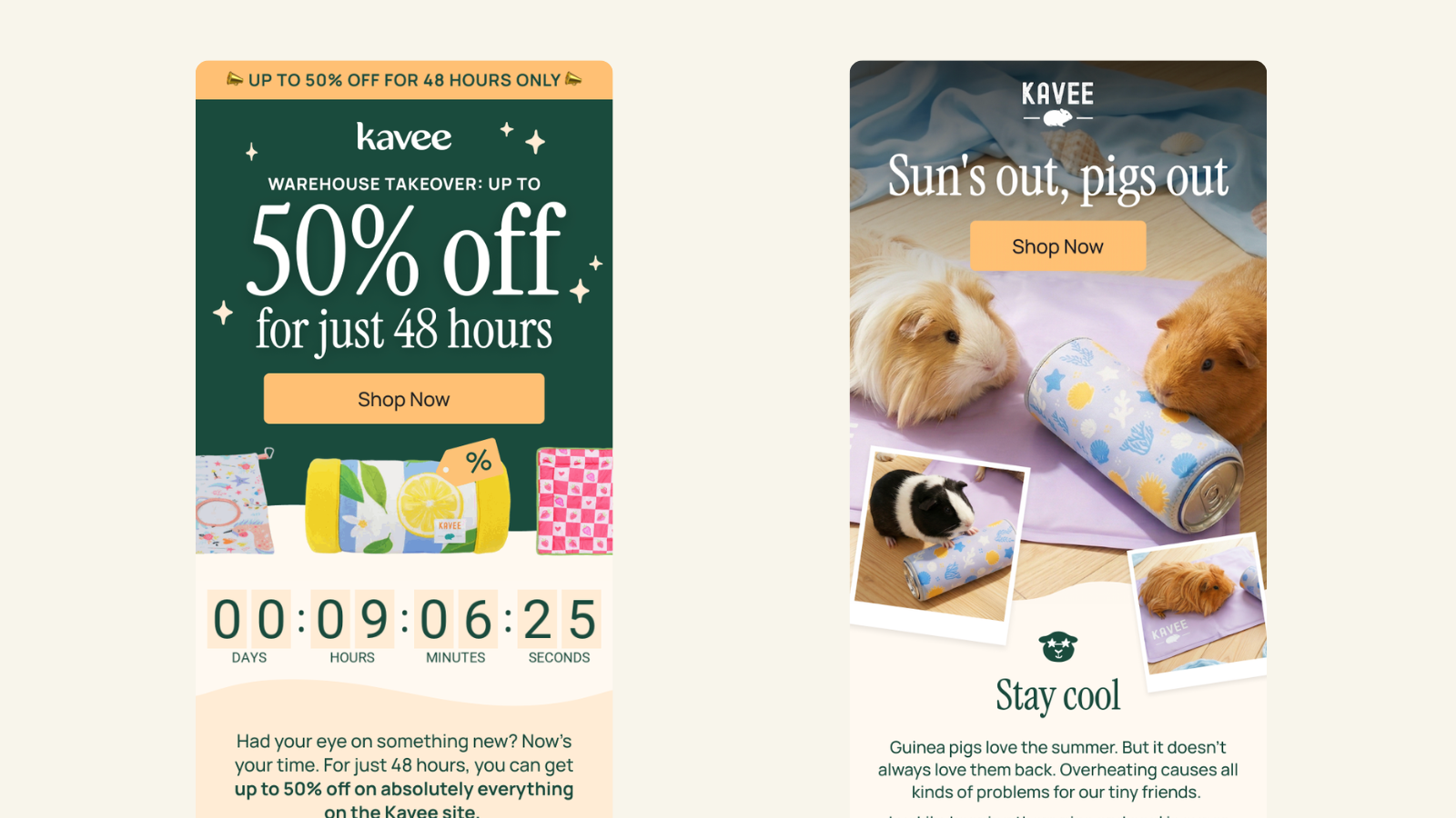 Kavee Campaign Email Templates