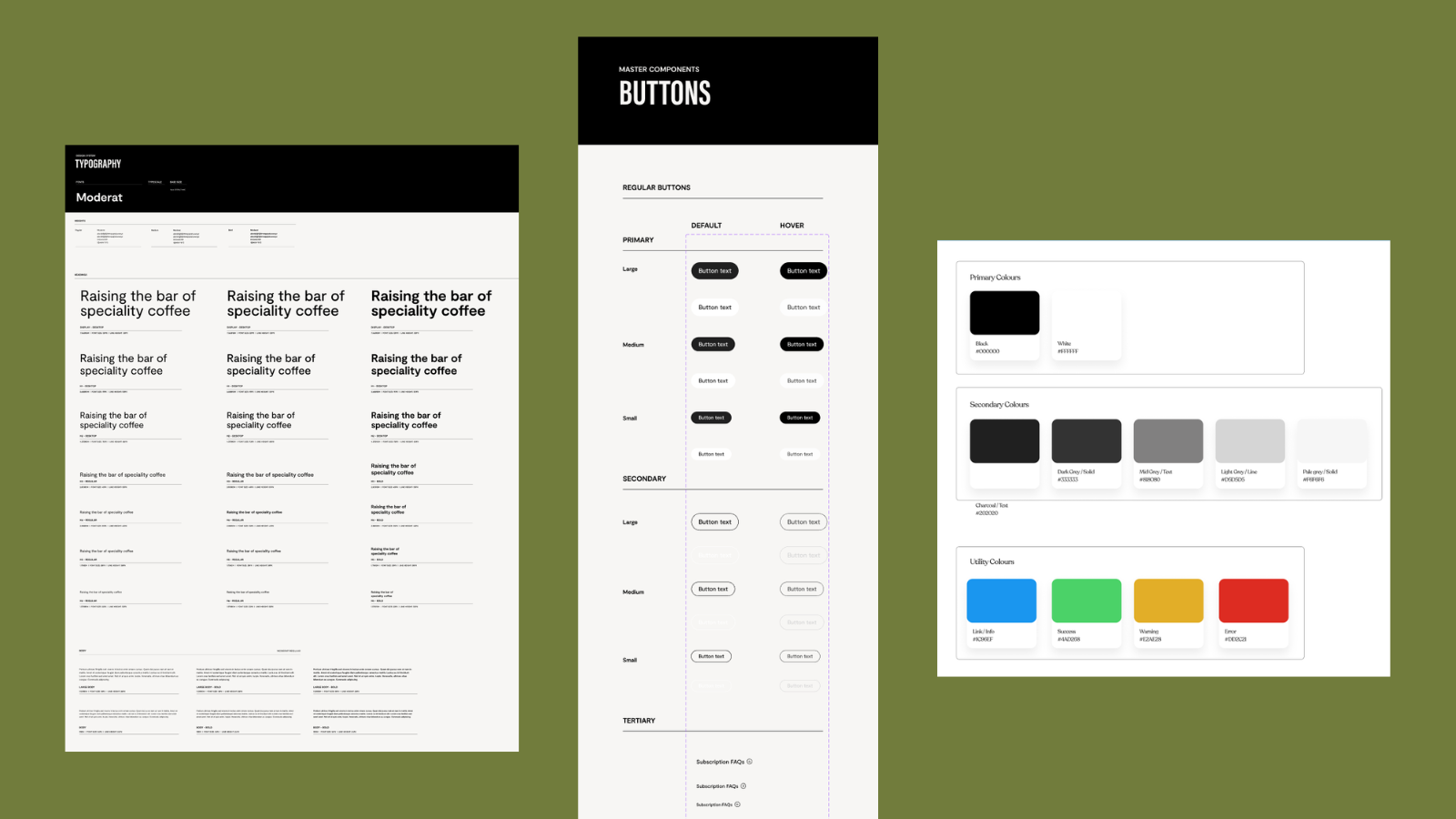 Origin Coffee - design system
